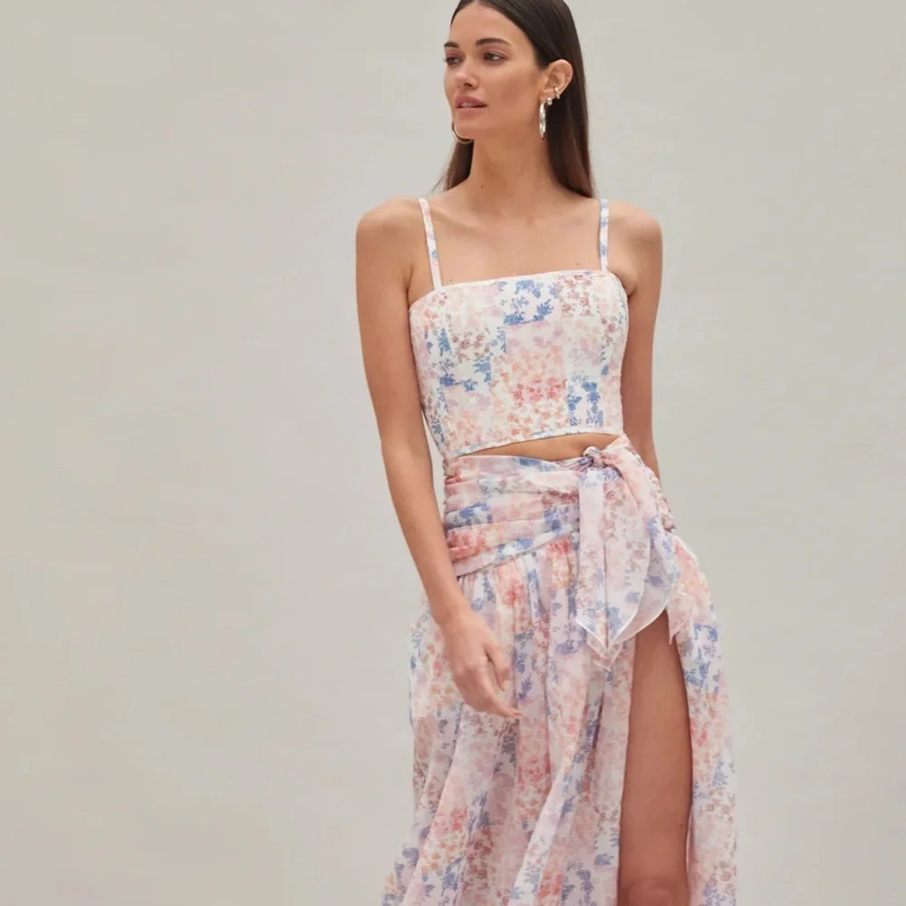 ATOIR Rogue Corset in romance patch print